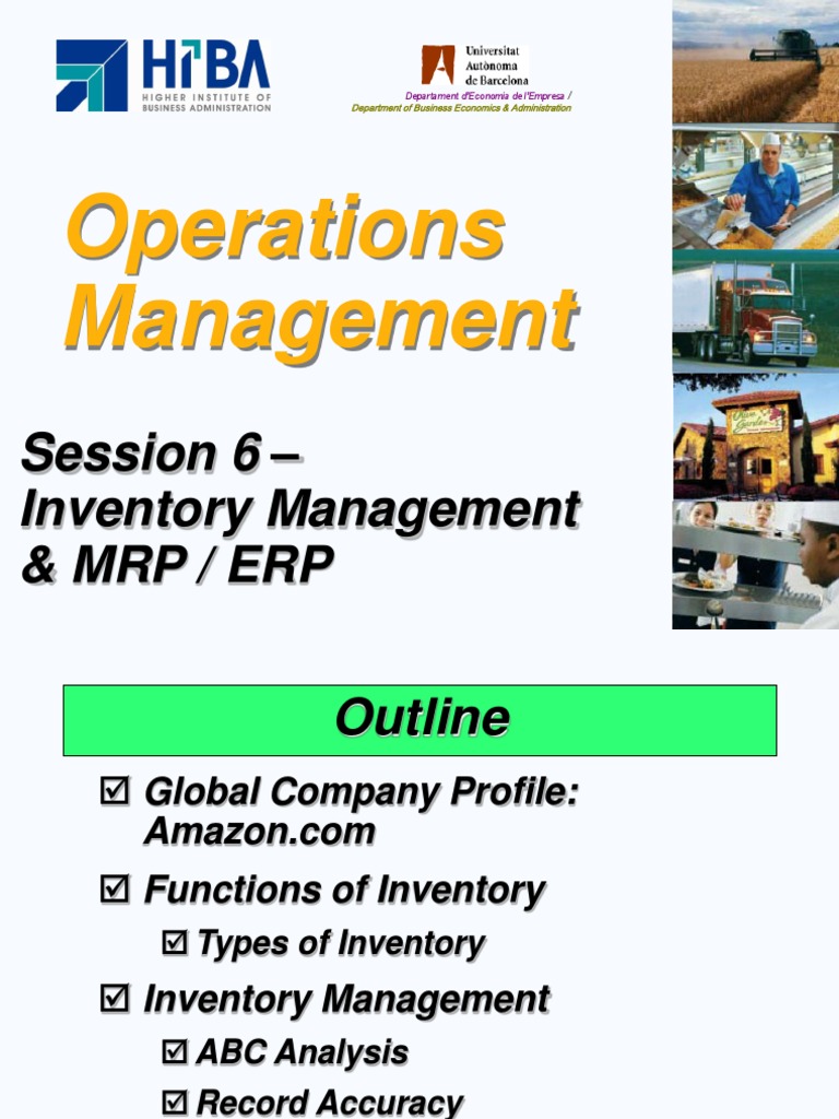 Inventory Management and Mrp-Erp | PDF | Business