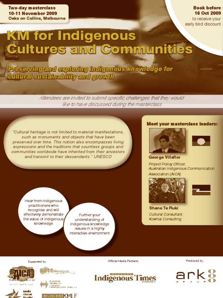 KM For Indigenous Cultures and Communities | PDF