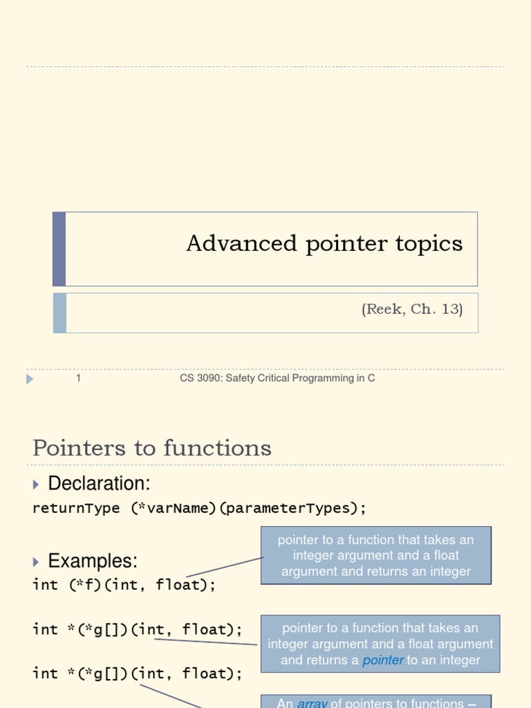 Advanced Pointers | PDF