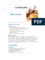 Culinária - Livro de receitas - Microondas -OK