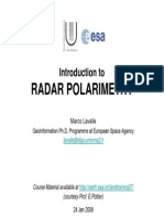 Radar Polarimetry