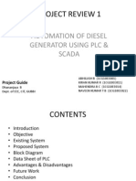 Automation of Diesel Generator Using PLC & Scada