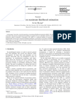 Tutorial on Maximum Likelihood Estimation