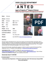 WANTED+Criminal+Damage+to+Property Perimeter+Mall