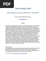 What Happened at Canary Wharf on 7th July 2005