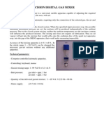 38 characters Precision Digital Gas Mixer for Automatic Gas-Air Mixtures