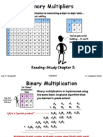 Binary Multipliers: Reading: Study Chapter 3