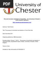 Download recruitment and selection in coca cola by Shivraj Saggu SN208342035 doc pdf