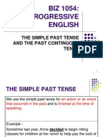 The Simple Past and Past Continuous Tense