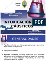 INTOXICACIÓN POR CÁUSTICOS (UNAP) Farmacía y Bioquímica - (Toxicología)