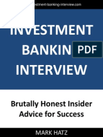 Investmentbankinginterview Brutallyhonestinsideradviceforsuccess 131023131616 Phpapp01