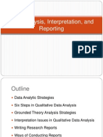Qualitative Data Analysis, Interpretation, and Reporting Methods