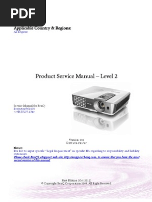 Benq W 1070 Service Manual Hdmi Power Supply