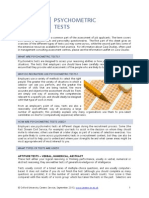 Psychometric Tests Overview