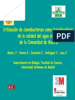 Utilización de Cianobacterias Como Bioindicadores de La Calidad