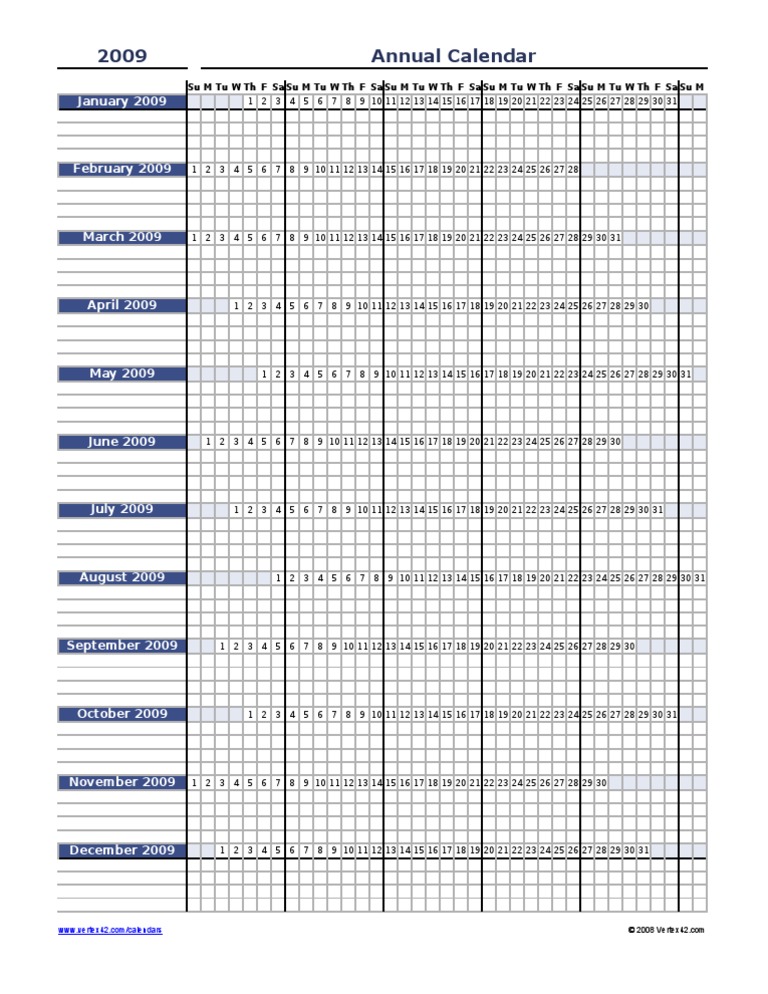 Annual Calendar | PDF