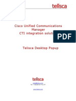 telisca Desktop Popup - caller info on your computer desktop - cisco IP Phone application