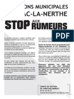 Tract Du Comité de Soutien de Christian Amiraty