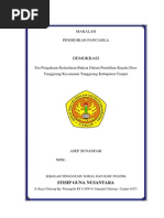 Form Permohonan Pendaftaran Pencalonan Kepala Desa