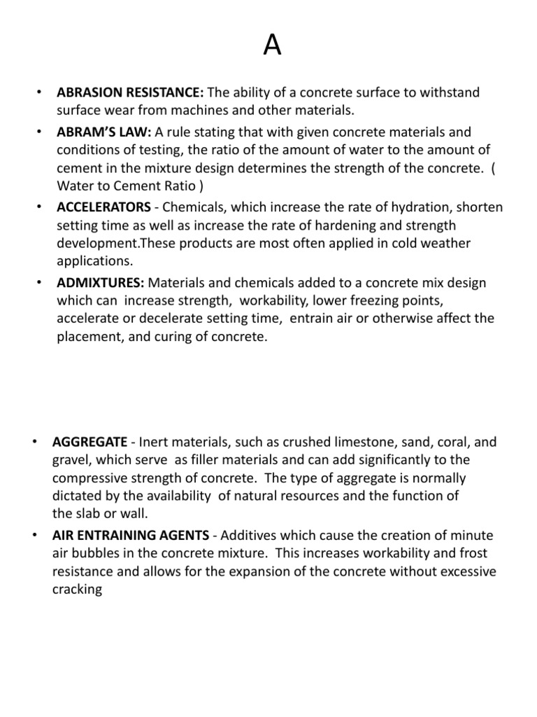 Concrete Construction Terminology Deep Foundation Concrete