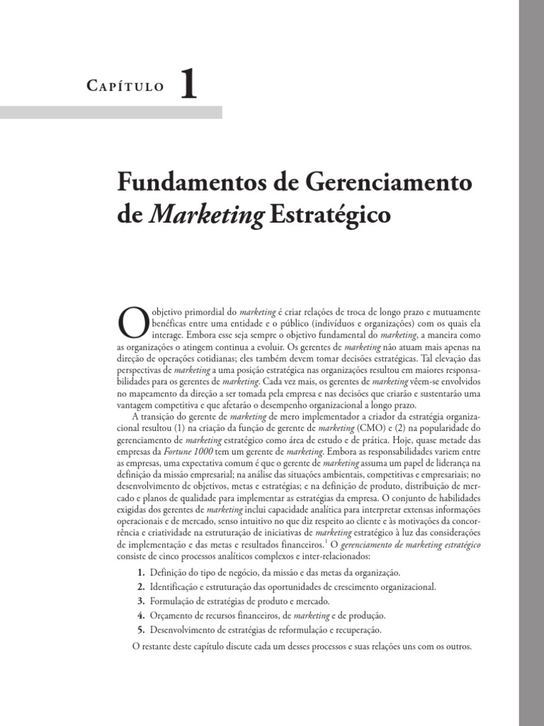 Fundamentos de Marketing Estratégico 275782 | PDF | Análise SWOT ...