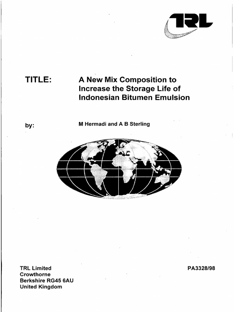 A New Mix Composition To Increase The Shelf Life of Emulsion Based