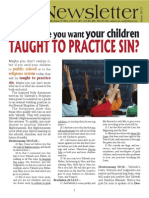 Are You Sure You Want Your Children TAUGHT TO PRACTICE SIN? 