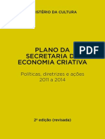 Relatorio Plano Da Secretaria de Economia Criativa 2011 2014
