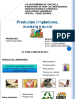 Productos Limpiadores, Sustrato y Sucio