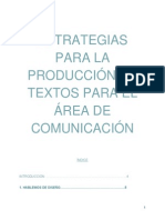 Estrategias para La Produccion de Textos en Educacion