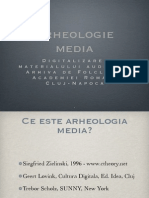 Arheologie Media - Digitalizarea Materialului Audio Din Arhiva de Folclor A Academiei Romane Cluj-Napoca