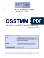 OSSTMM 2.1.: Institute For Security and Open Methodologies