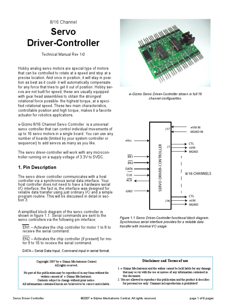 Servo Driver Controller | PDF | Servomechanism | Bit