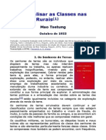 Como Analisar as Classes nas Regiões Rurais - Mao Tsetung.doc