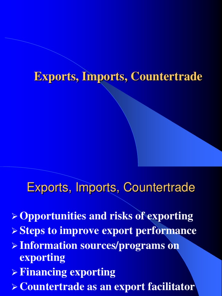 Guide To Countertrade And International Barter – TNVVFF