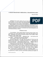 A Child'S Imaginary Companion: A Transitional Self: ABSTRACT: The Article Explores The Use of The Imaginary Companion by