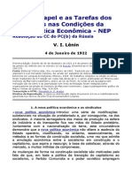 Sobre o Papel e As Tarefas Dos Sindicatos Nas Condições Da NEP - Resolução Do CC Russo