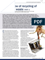 E-waste recycling techniques and metal recovery processes