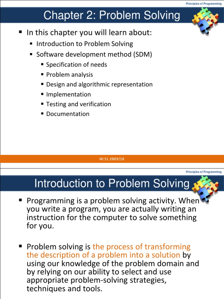 Chapter 2: Problem Solving: in This Chapter You Will Learn About ...