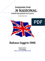 Naskah Soal UN Bahasa Inggris SMK 2013 (3 Paket Soal) Pak-Anang.blogspot.com