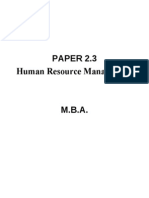 Human Resource Management MBA DOC