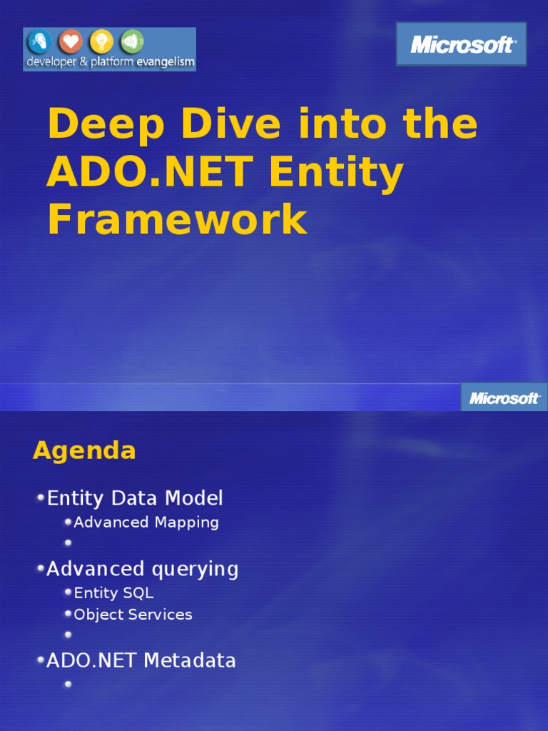 ADO.NET Entity Framework Guide | PDF | Teaching Methods & Materials ...