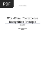 WorldCom The Expense Recognition Principle