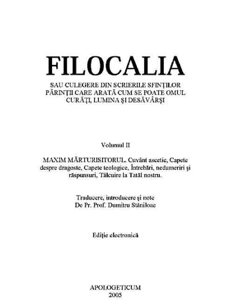 Filocalia Vol 2 | PDF
