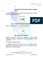 Programación de memoria para encendido y apagado automático