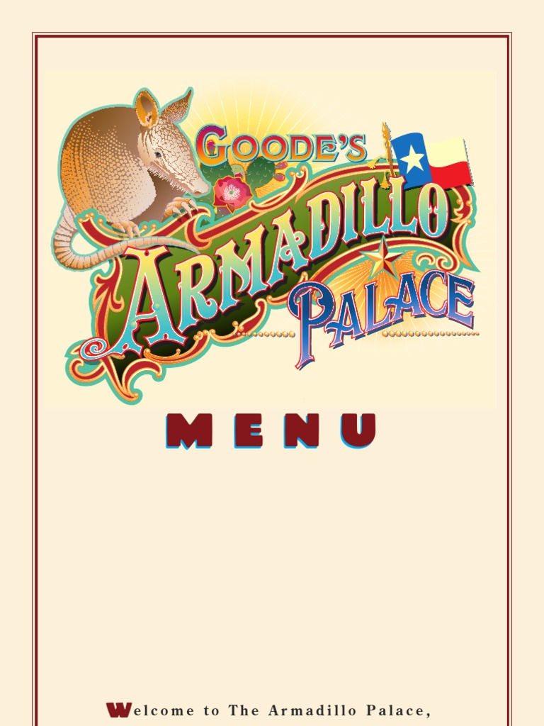 Armadillo Menu (Final 2) PDF Hamburgers Salad