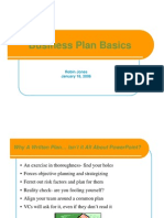 Business Plan Basics: Robin Jones January 18, 2006