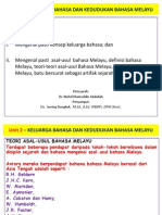 Keluarga Bahasa Dan Kedudukan Bahasa Melayu