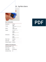 Hextronik HXT900 - 9g Micro Servo: Basic Information