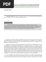 Algunas Claves para Un Proyecto de Pastoral Juvenil